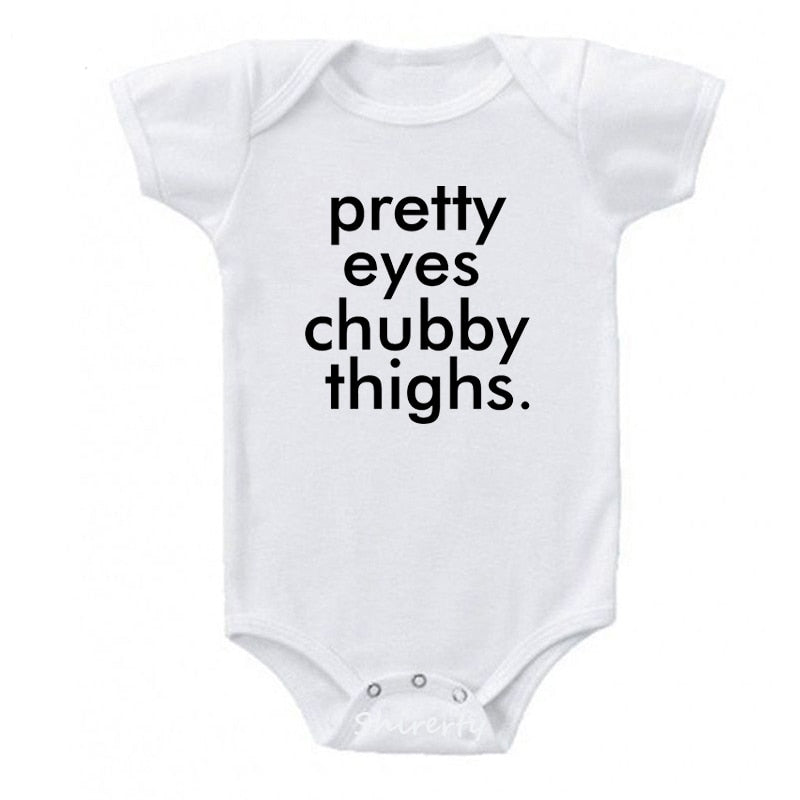 Pretty Eyes Chubby Thighs Onesie for Baby & Toddlers Bitsy Bug Boutique