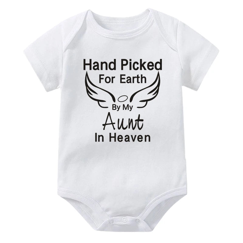 Hand Picked for Earth By My Aunt in Heaven Onesie for Babies – Bitsy