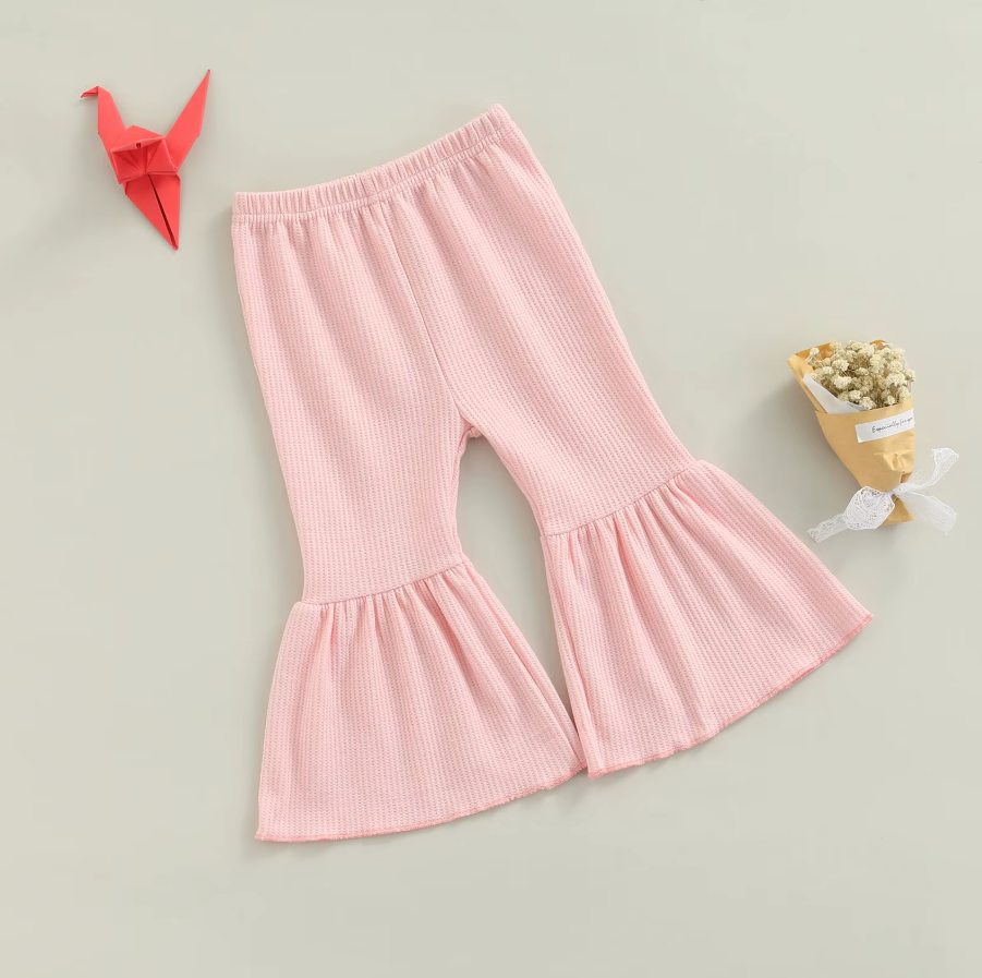 PETITE Solid Flare Leg Pants