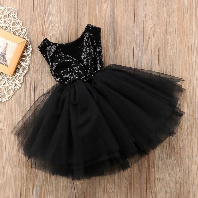 black sequin tutu dress Tinsley Black Sequin & White Tulle Party Dress  Pageant & Birthday Black White / 12