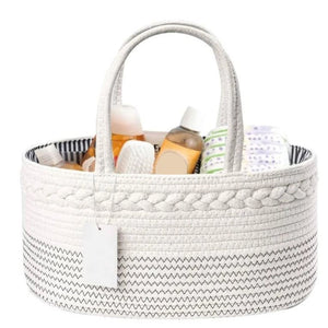 Braided Rope Diaper Tote