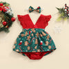 Lace Christmas Time Dress & Headband