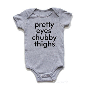 Pretty Eyes Chubby Thighs Onesie