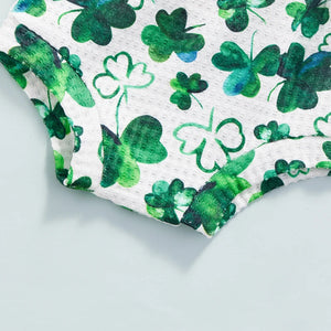 St. Patrick's Clover Outfit & Headband