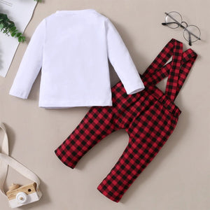 Plaid Christmas Gentleman Outfit