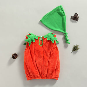 Pumpkin Halloween Costume & Hat