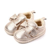 Metallic Bow Baby Shoes