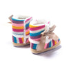 Striped Rainbow Boots