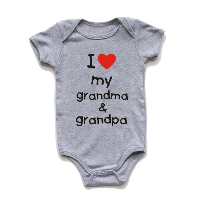 I Love My Grandma & Grandpa Onesie for Baby & Toddlers – Bitsy Bug Boutique