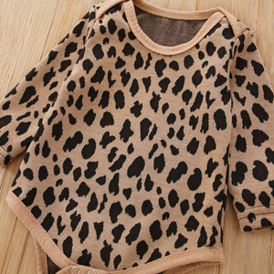 Leopard Onesie & Zipper Skirt
