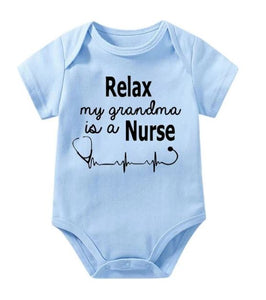 Relax My Grandma is a Nurse Onesie
