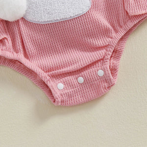 Pink Ruffles Bunny Romper & Bow