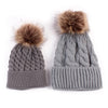 Matching Mom & Baby Pompom Hat