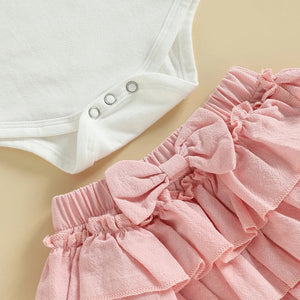 Daddy's Girl Ruffled Shorts Outfit