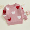 Knitted Valentine Heart Sweater