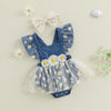 Denim Lace Daisy Dress & Headband