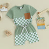 Checkered Sheldan Shirt & Shorts