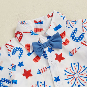 Patriotic Bow Tie Outfit