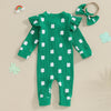 Ribbed Clover Onesie & Headband