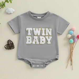 2 Pack Twin Baby Onesies