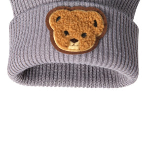 Pom Pom Bear Beanie Hat