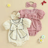 Elegant Ellie Bow Romper & Headband