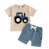 Fuzzy Tractor T-shirt & Shorts