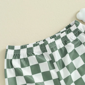 Checkered Swim Shorts