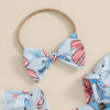 USA Lace Bow Romper & Headband