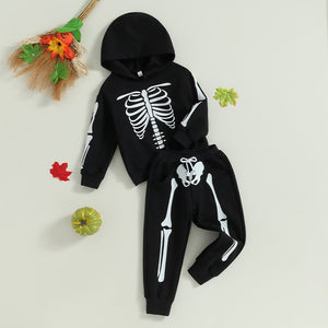 Black Skeleton Hoodie & Pants