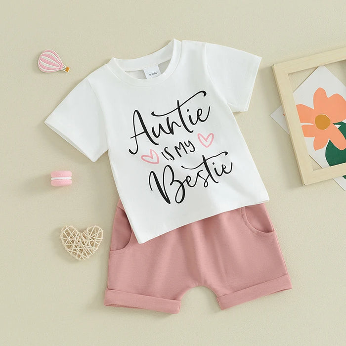 Auntie's is My Bestie T-shirt & Shorts