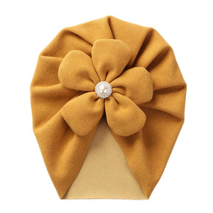 Pearl Flower Turban Hat