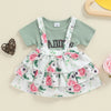 Daddy's Girls Floral Skirt Outfit