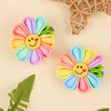 2 Pack Rainbow Flower Hair Clips