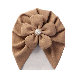 Pearl Flower Turban Hat