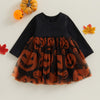 Long Sleeve Halloween Tutu Dress