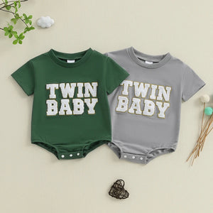 2 Pack Twin Baby Onesies