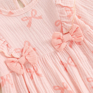 Ruffled Ribbon Romper & Bow