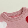 Knitted Valentine Heart Sweater