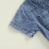 Denim Dallie Shorts Romper
