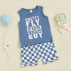 Fly Little Guy Checkered Outfit