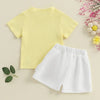 Solid Ribbed Ruffled Skort Outfit