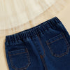 Tilly Tulle Top & Jeans