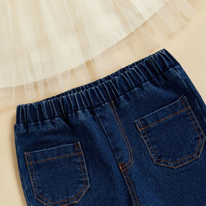 Tilly Tulle Top & Jeans