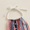 USA 4th of July Romper & Bow