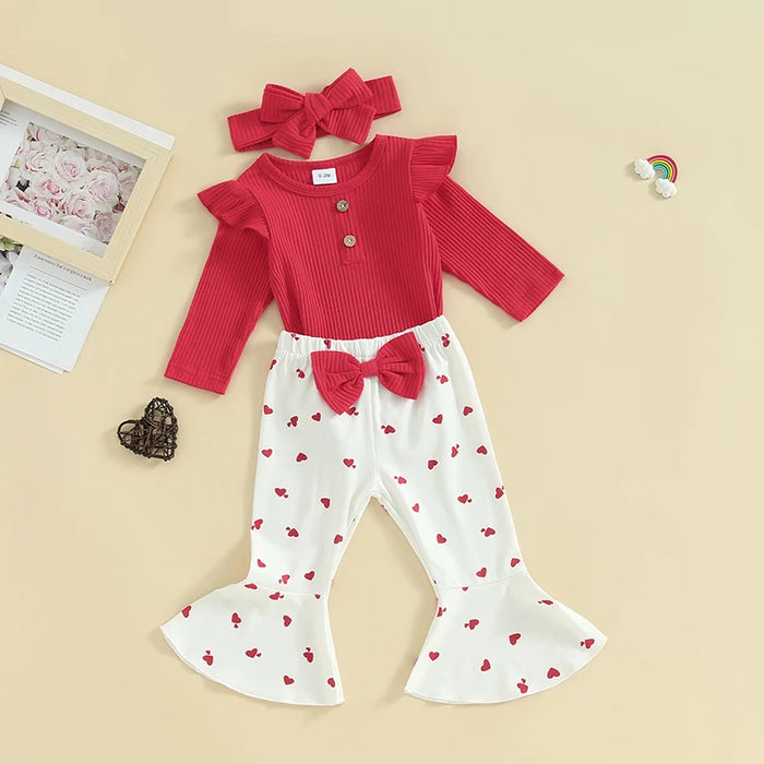 Holly Heart Flare Pants Outfit