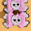 2 Pack Glitter Halloween Hair Clips