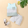 Striped Brad Tank & Shorts