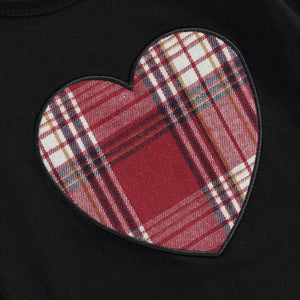 Plaid Heart Skirt Outfit