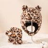 Plush Leopard Hat & Gloves